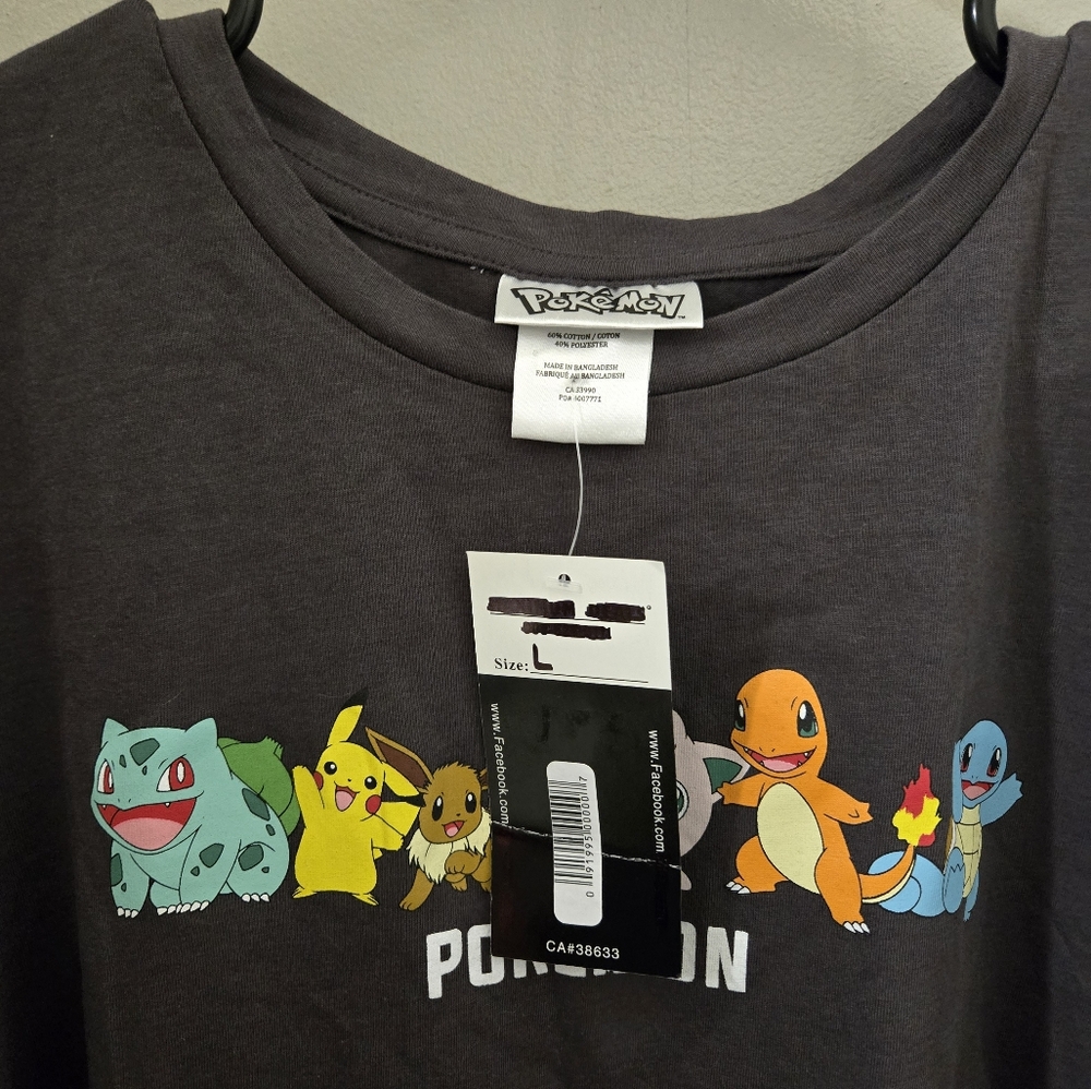 Pokemon 2 Piece Shirt and Pants set Large - Picture 5 of 7